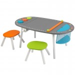 Masa de scris si desenat cu doua scaunele  Chalkboard Art Table Kidkraft OnlyToys